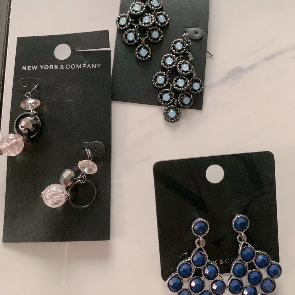 Three NY&co earrings